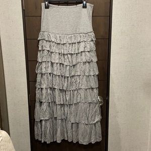 Kate & Mallory Tiered Ruffle Maxi Skirt Sz. M
